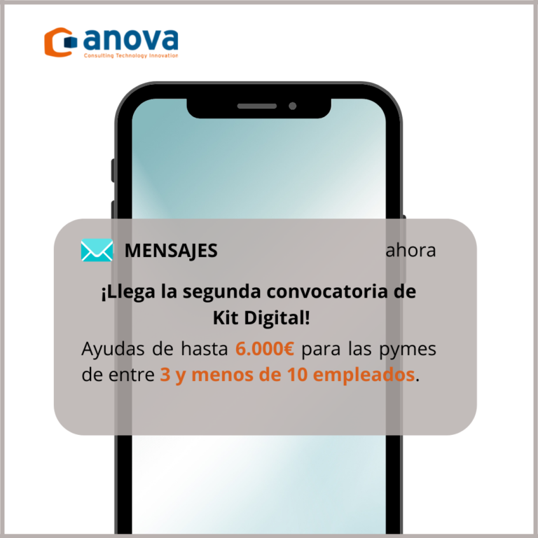 Imagen de un teléfono informando de las ayudas